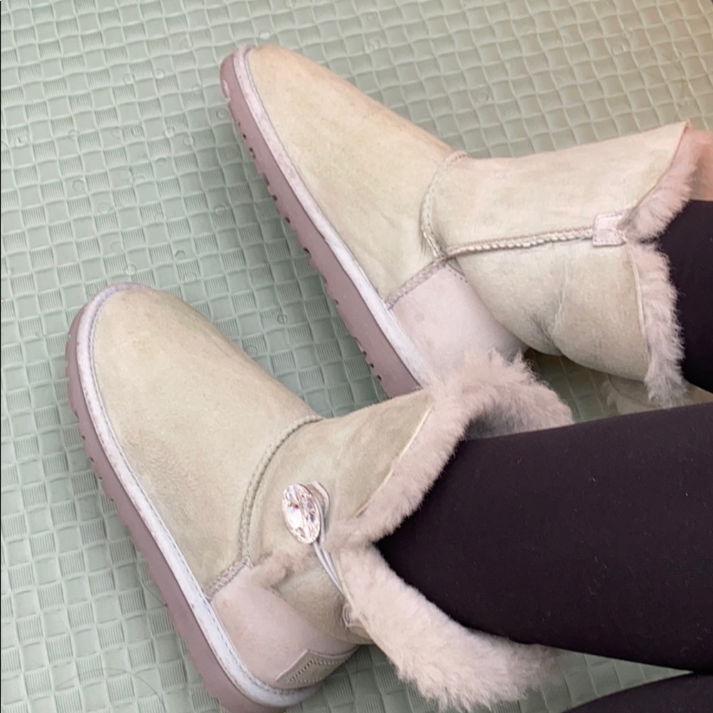 Ugg Bailey bling button bling logo ice/blue
